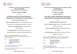 Einladung, meghívó - Andrássy Universität Budapest