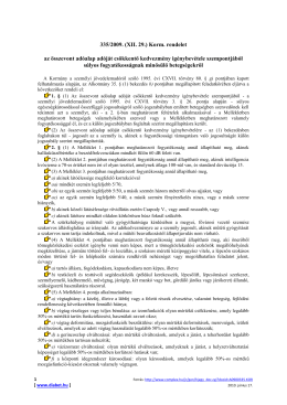 335/2009. (XII. 29.) Korm. rendelet az összevont adóalap adóját