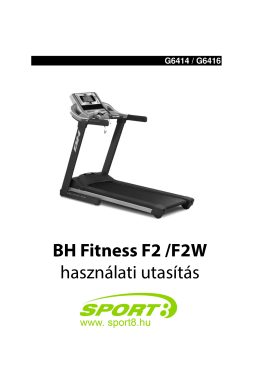 BH Fitness F2 /F2W használati utasítás