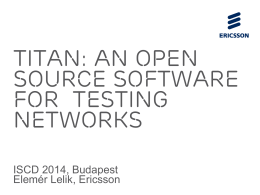 Titan: an open source software FOR testing networks