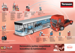Loctite poszter: Teroson alkalmazások buszokhoz és kamionokhoz