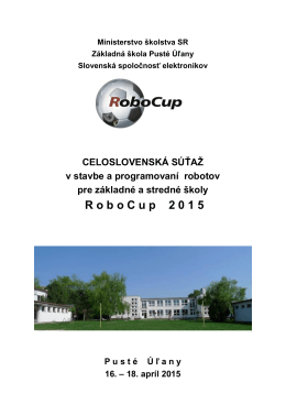 Propozicie RoboCup 2015.pdf - Slovenská Spoločnosť Elektronikov