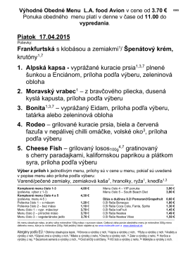 Piatok 03.04.2015 Šošovicová s klobásou a zemiakmi1