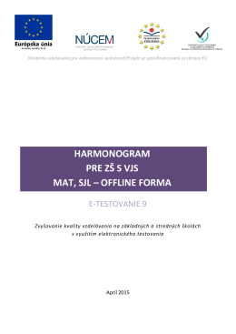 E-T9 Harmonogram 15.04.2015 offline/ZS s VJS