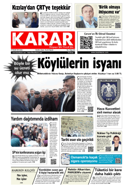 Köylülerin isyanı - Kesin Karar Gazetesi