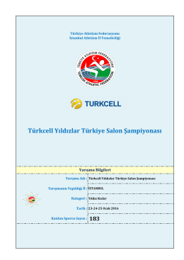 Türkcell Yıldızlar Türkiye Salon Şampiyonası
