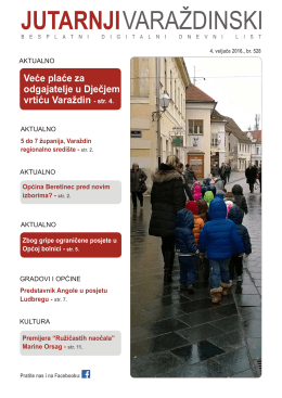 Veće plaće za odgajatelje u Dječjem vrtiću Varaždin