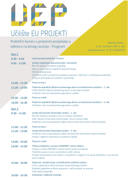 Program - EU Projekti info