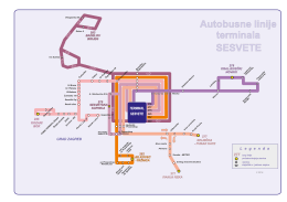 Trase autobusnih linija terminala Sesvete - ZET-a