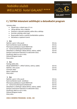 C / EXTRA Intenzivní zeštíhlující a detoxikační program