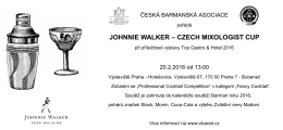 johnnie walker – czech mixologist cup