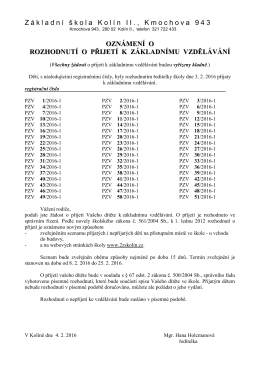 dokument ve formátu pdf - ZŠ Kolín II., Kmochova 943
