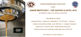top gastro & hotel 2016 - Česká barmanská asociace