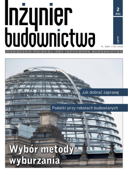 Luty 2016 (plik pdf 10.03MB) - Polska Izba Inżynierów Budownictwa