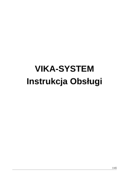 VIKA-SYSTEM Instrukcja Obsługi - budujemy-domy