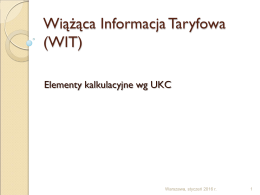 Wiążąca informacja taryfowa (WIT) (3 MB )