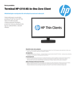 Terminal HP t310 All-in
