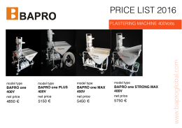bapro price list