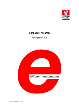 EPLAN News for Version 2.3