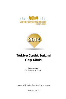 Türkiye Sağlık Turizmi Cep Kitabı - Uluslararası Hasta Hizmetleri
