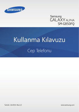 Samsung Galaxy Alpha Kullanım Kılavuzu - Epey