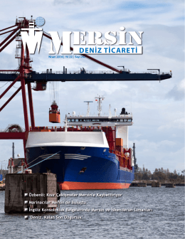 Deniz Ticareti Dergisi Nisan 2014 Sayısı