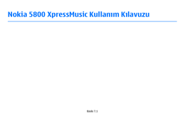 Nokia 5800 XpressMusic Kullanım Kılavuzu