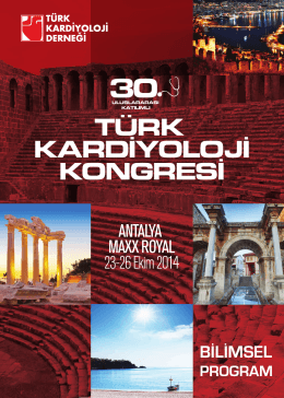30. Uluslararası Katılımlı Türk Kardiyoloji Kongresi 13