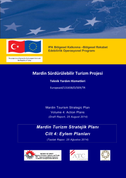 Taslak Rapor 4 - Mardin Sürdürülebilir Turizm Projesi