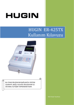 Hugin Alpha ER 425 TX kullanım klavuzu için