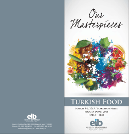 Turkısh Food - Ege İhracatçı Birlikleri