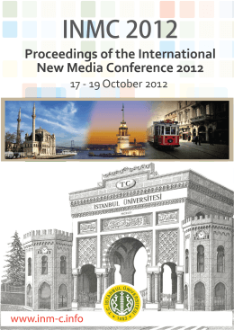 Proceedings of the International New Media Conference 2012