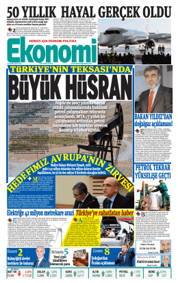 21 EKİM 2014 - Ekonomi Gazetesi