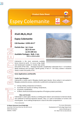 Espey Colemanite - Eti Maden İşletmeleri