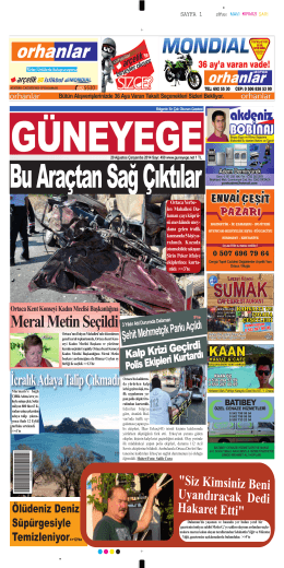 20 Ağustos 2014 - Güney Ege Gazetesi