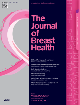 meme sa ğlığı dergisi - The Journal of Breast Health