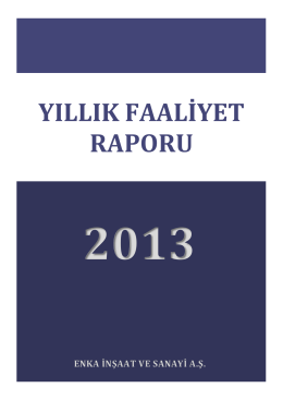 2013 yıllık raporu