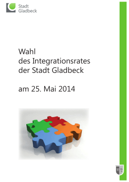 Wahl des Integrationsrates der Stadt Gladbeck am 25. Mai 2014