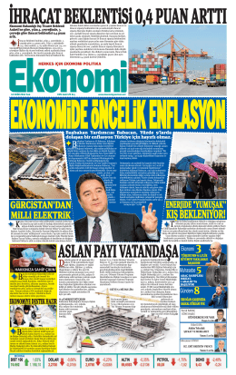14 EKİM 2014 - Ekonomi Gazetesi