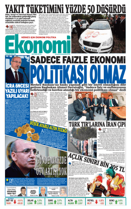 28 EKİM 2014 - Ekonomi Gazetesi