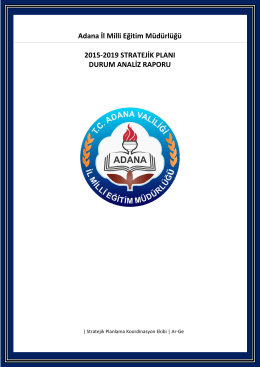 Adana İl Milli Eğitim Müdürlüğü 2015