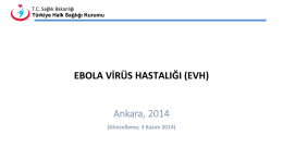 Ebola Virüs Hastalığı - İstanbul Halk Sağlığı Müdürlüğü