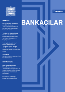 25.06.2014 Bankacılar Dergisi