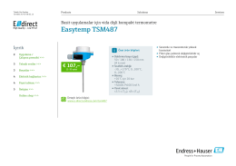 Easytemp TSM487 (PDF 1,87 MB) - E-direct