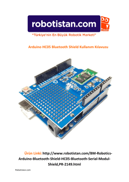Arduino HC05 Bluetooth Shield Kullanım Kılavuzu Ürün Linki:http