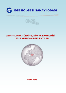 2014 yılında türkiye, dünya ekonomisi ve 2015 yılından beklentiler