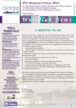 March 2014_3_October2010.qxd - IFCC WorldLab Istanbul 2014