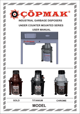 industrial garbage disposers under counter mounted