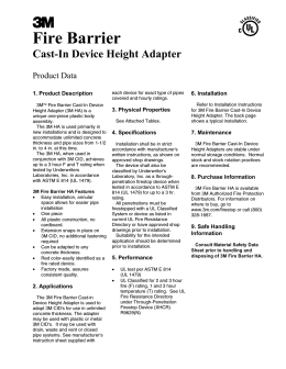 Cast-In Device Height Adapter