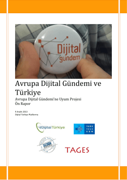 Avrupa Dijital Gündemi ve Türkiye